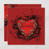 Invitation à la fête de la Saint-Valentin pour le  (Devant / Derrière)