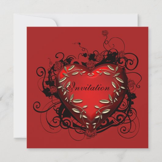 Invitation à la fête de la Saint-Valentin pour le  (Devant)