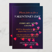 Invitation à la fête de la Saint-Valentin romantiq (Devant / Derrière)