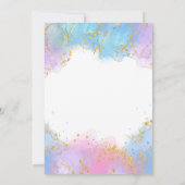 Invitation à la fête de la sirène Splish Splash (Dos)