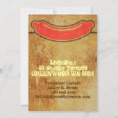 Invitation à la fête de la taille de saucisse robu (Dos)