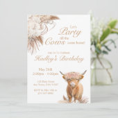 Invitation à la fête de la vache des Highlands 'Ho (Debout devant)