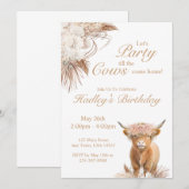 Invitation à la fête de la vache des Highlands 'Ho (Devant / Derrière)