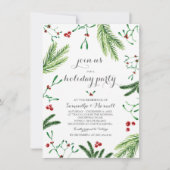 Invitation à la fête de la verdure de Noël (Devant)