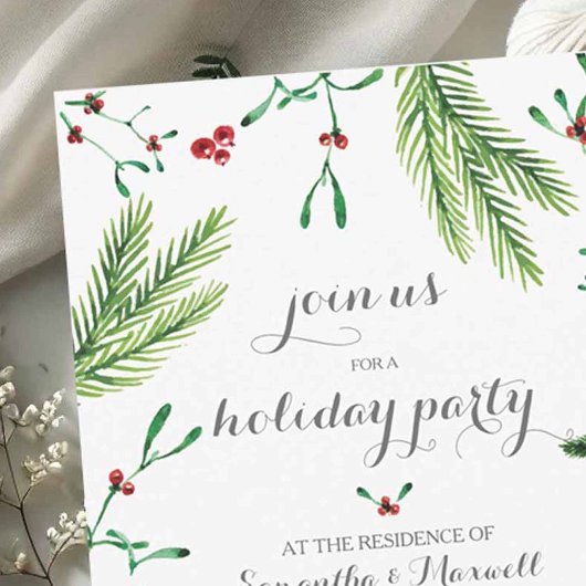 Invitation à la fête de la verdure de Noël