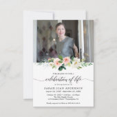 Invitation à la fête de la vie de la femme avec ph (Devant)