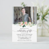 Invitation à la fête de la vie de la femme avec ph (Debout devant)