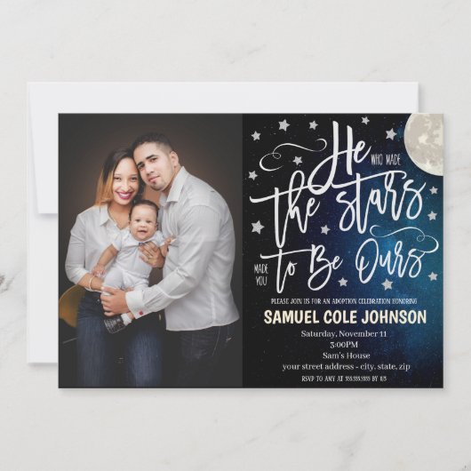 Invitation à la fête de l'adoption (Devant)