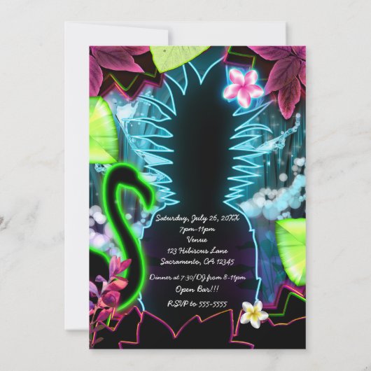 Invitation à la fête de l'ananas (Dos)