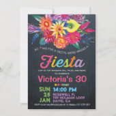 Invitation à la fête de l'anniversaire de Fiesta (Devant)
