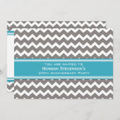 Invitation à la fête de l'anniversaire de l'employ (Devant / Derrière)