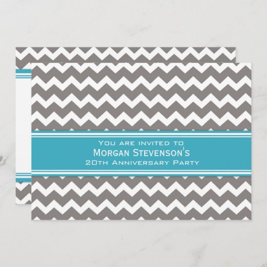 Invitation à la fête de l'anniversaire de l'employ (Devant / Derrière)