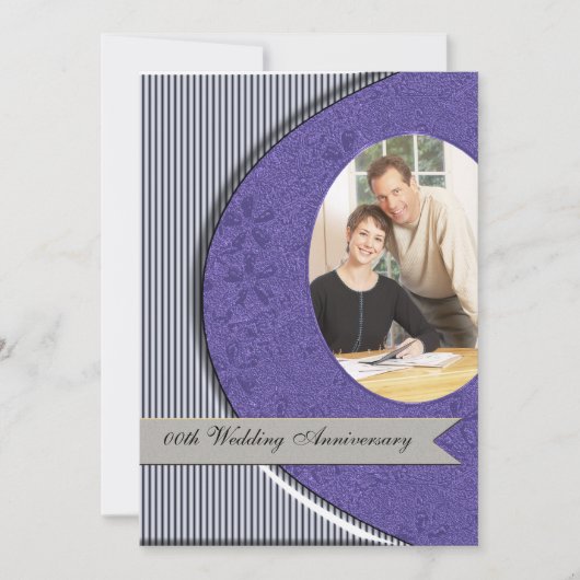 Invitation à la fête de l'anniversaire du mariage (Devant)