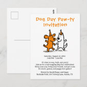Invitation à la fête de l'après-midi des chiens –  (Devant / Derrière)