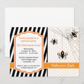 Invitation à la fête de l'araignée (Devant / Derrière)