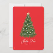 Invitation à la fête de l'arbre de Noël (Dos)