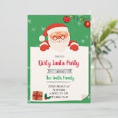 Invitation à la fête de l'échange de Père Noël sal (Debout devant)