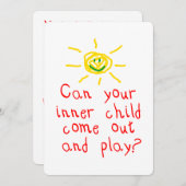 Invitation à la fête de l'enfant (Devant / Derrière)