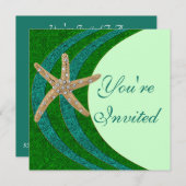 Invitation à la fête de l'Étoile de mer sertie de (Devant / Derrière)