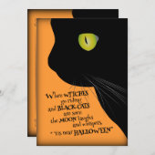 Invitation à la fête de l'Halloween (Devant / Derrière)