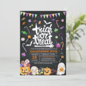 Invitation à la fête de l'Halloween (Debout devant)