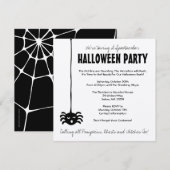 Invitation à la fête de l'Halloween de Spider - Ca (Devant / Derrière)