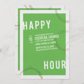 Invitation à la fête de l'Happy Hour (Devant / Derrière)