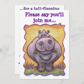 Invitation à la fête de l'hippo (Devant / Derrière)