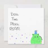 Invitation à la fête de l'Hippopotampe (Dos)