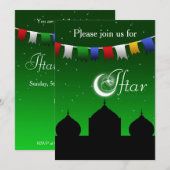 Invitation à la fête de l'Iftar de la Garland et d (Devant / Derrière)