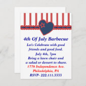 Invitation à la fête de l'Indépendance (Devant / Derrière)