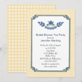 Invitation à la Fête de l'mariée de thé de la Jaun (Devant / Derrière)