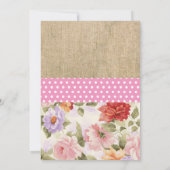 Invitation à la Fête de l'mariée Tea Party (Dos)