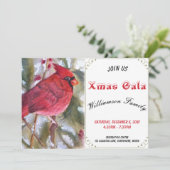 INVITATION À LA FÊTE DE L'OISEAU CARDINAL ROUGE XM (Debout devant)