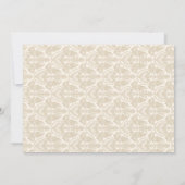 Invitation à la fête de l'or Bois rustique (Dos)