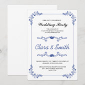 Invitation à la fête de mariage (Devant / Derrière)