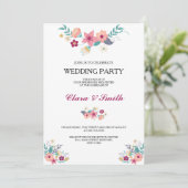 Invitation à la fête de mariage (Debout devant)