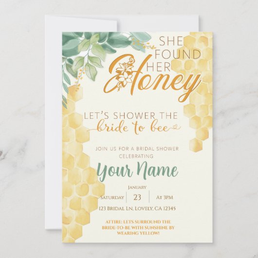 Invitation à la fête de mariage (Devant)
