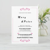 Invitation à la fête de mariage (Debout devant)