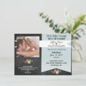 Invitation à la fête de mariage après la photo Vin (Debout devant)