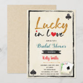 Invitation à la fête de mariage de casino chanceux (Devant / Derrière)