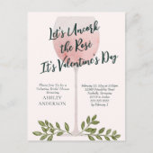 Invitation à la fête de mariage de la Saint-Valent (Devant)