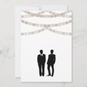 Invitation à la fête de mariage du marié (Dos)