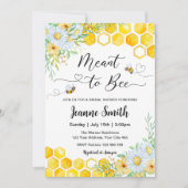 Invitation à la fête de mariage Meant to bee (Devant)