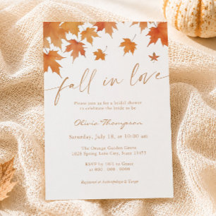 Invitation à la fête de mariage "Tombez amoureux"