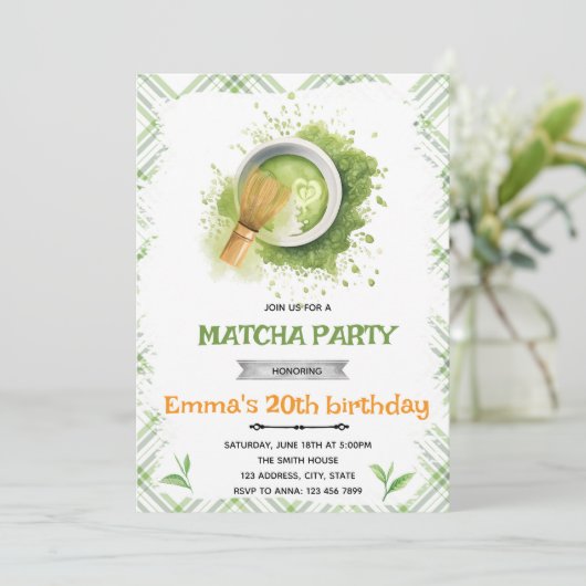 Invitation à la fête de Matcha (Debout devant)