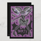 Invitation à la fête de Miss Ado Halloween (Devant / Derrière)