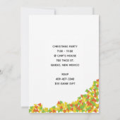 Invitation à la fête de Nacho Santa avec des Chips (Dos)