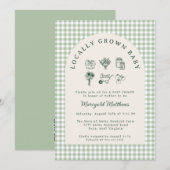 Invitation à la fête de naissance de bébé "Récolte (Devant / Derrière)