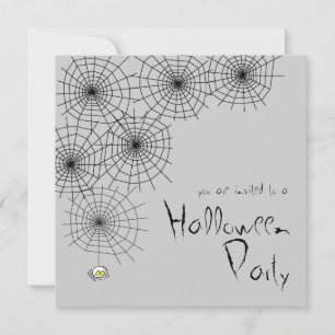 Invitation à la fête de Naughty Spider Halloween
